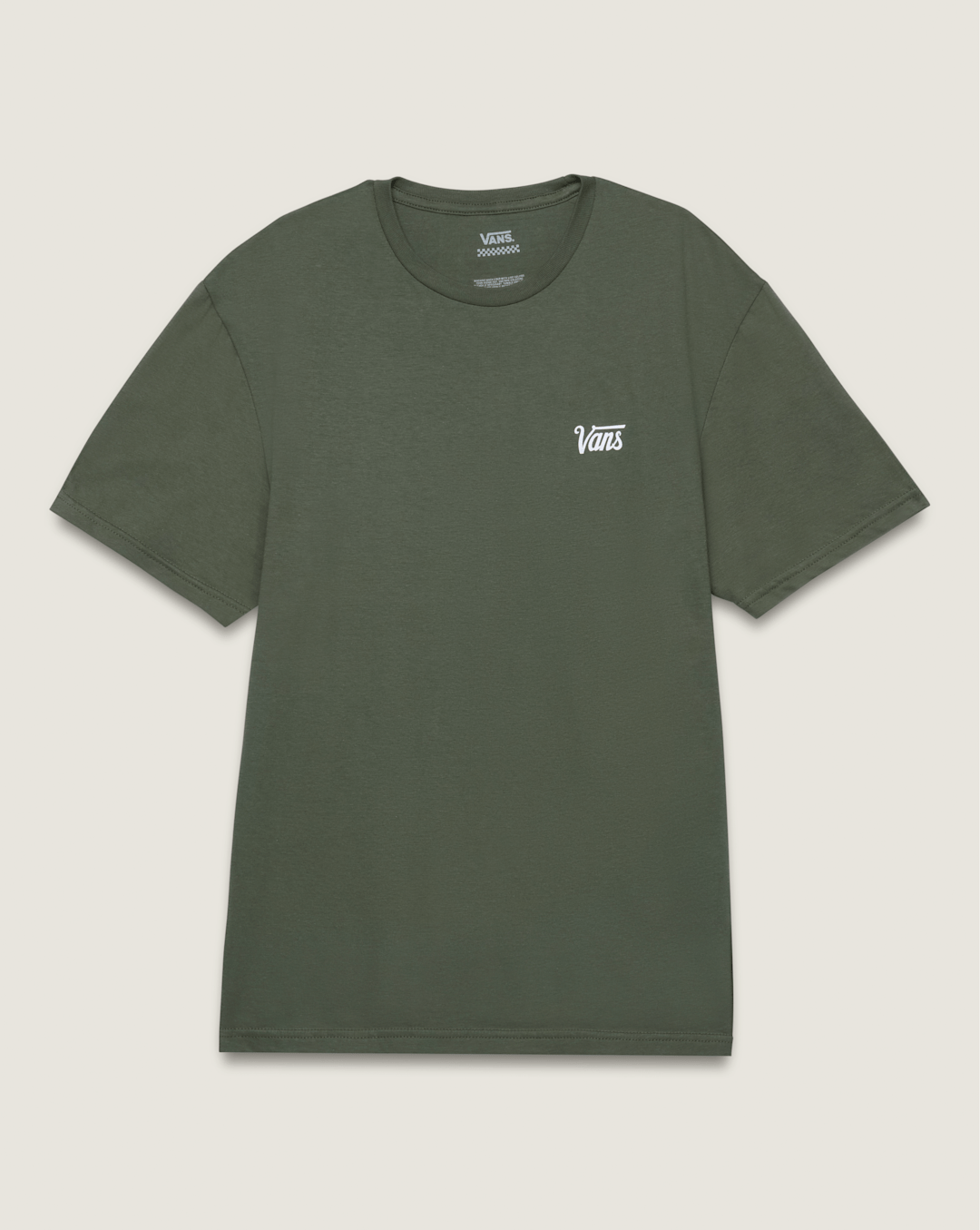 Vans Mini Script Tee in Military Green