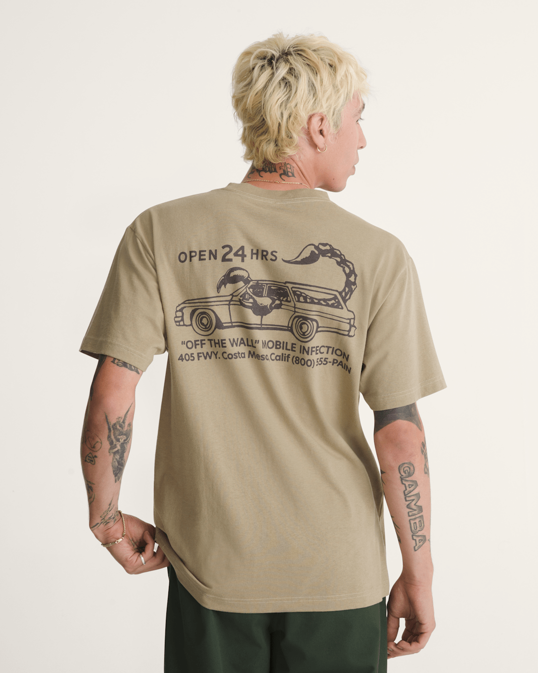 Vans Sting Wagon T-Shirt in Bay Leaf Green