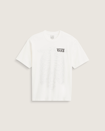Vans Ribcage Reversible T-Shirt in Egret White