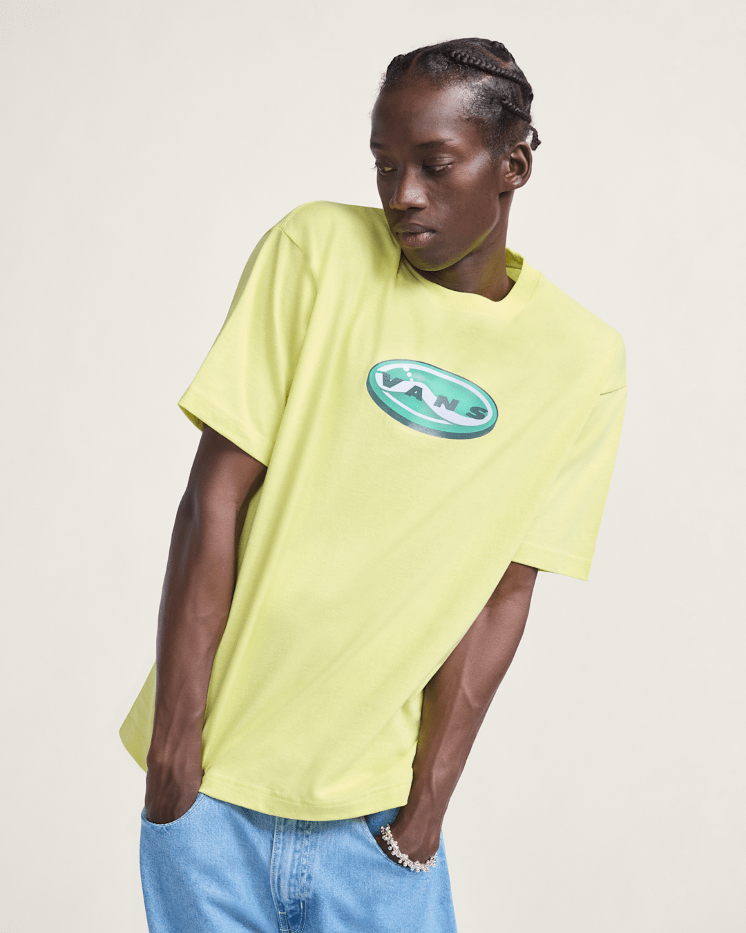 Vans 3D Retroval T-Shirt in Canary Yellow