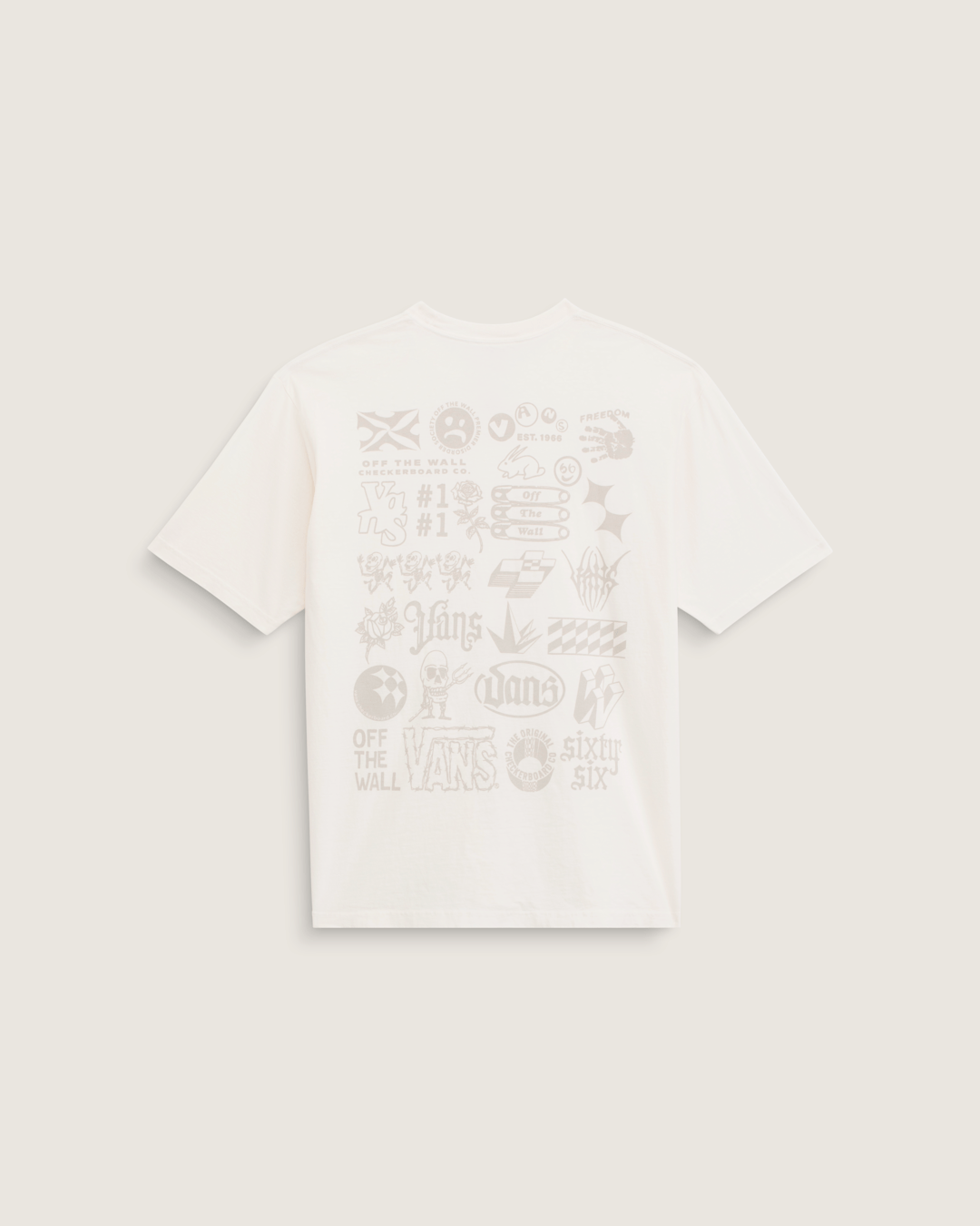 Vans Mixed Lot T-Shirt in Marshmallow White