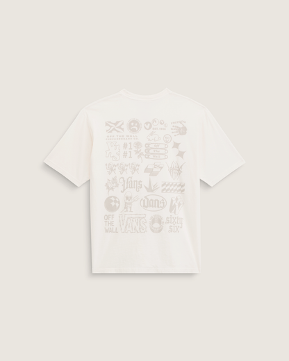 Vans Mixed Lot T-Shirt in Marshmallow White