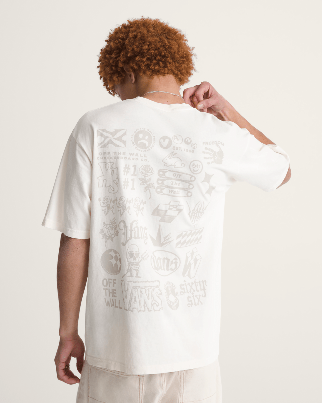 Vans Mixed Lot T-Shirt in Marshmallow White