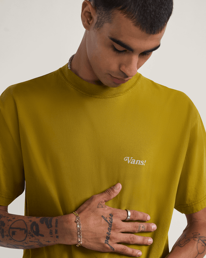 Vans Thanks For Surfin T-Shirt in Burnt Gold Yellow