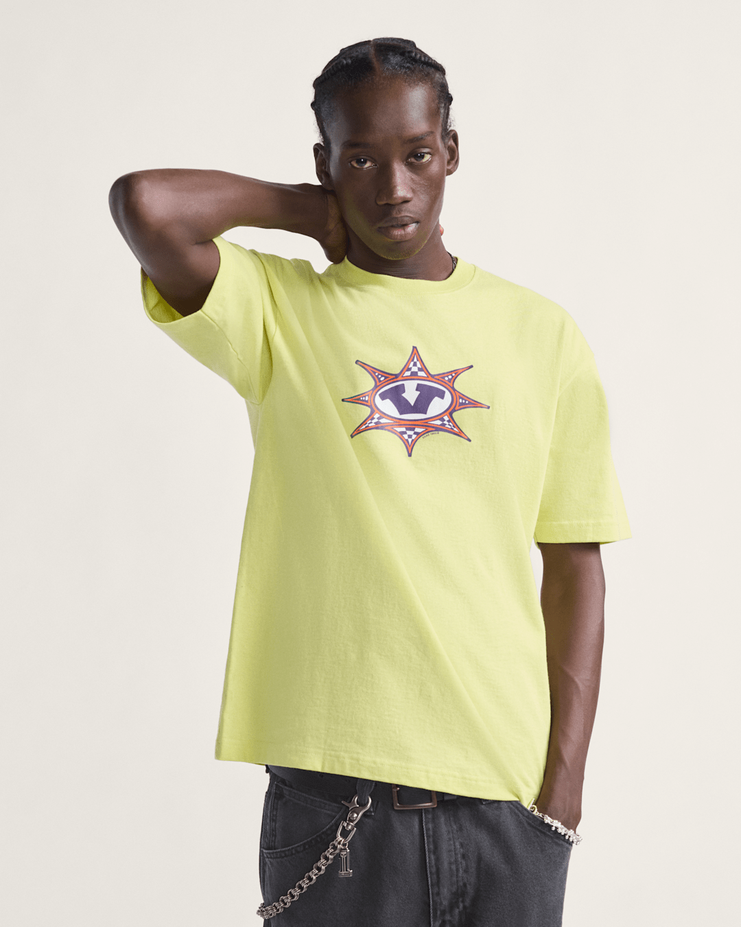 Vans Star Checker T-Shirt in Canary Yellow