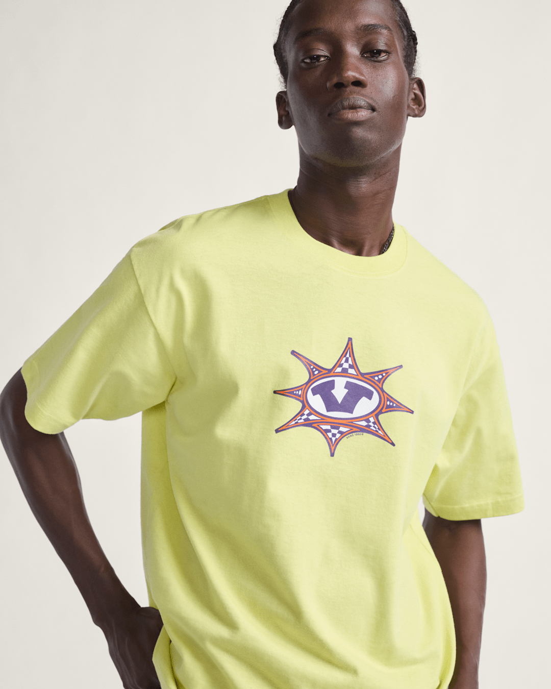 Vans Star Checker T-Shirt in Canary Yellow
