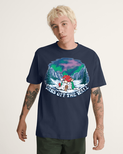 Vans Northern Lights T-Shirt in Navy Blue