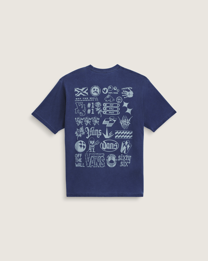 Vans Mixed Lot T-Shirt in Deep Twilight Blue
