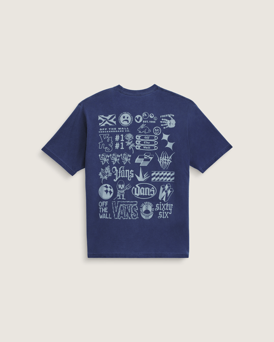 Vans Mixed Lot T-Shirt in Deep Twilight Blue