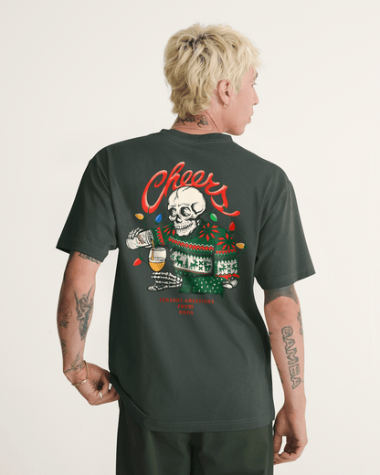 Vans Seasons Greetings T-Shirt in Green