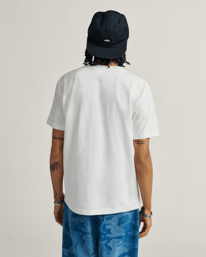 Vans Classic Script T-Shirt in Marshmallow White / Black