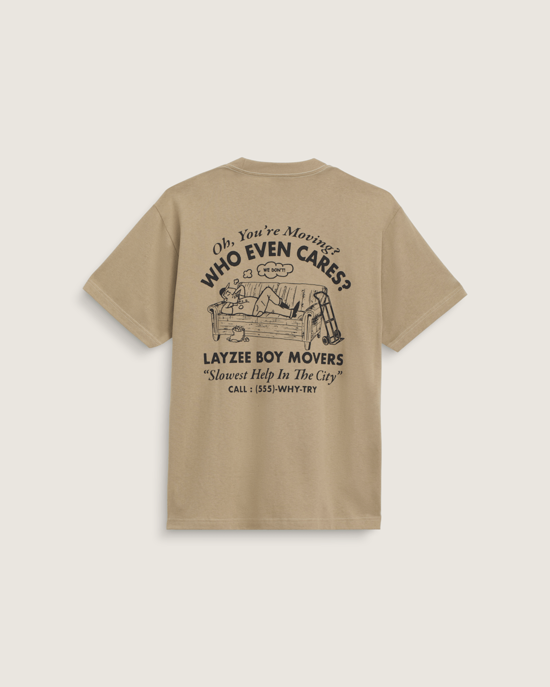 Vans Moving Co T-Shirt in Bay Leaf Brown