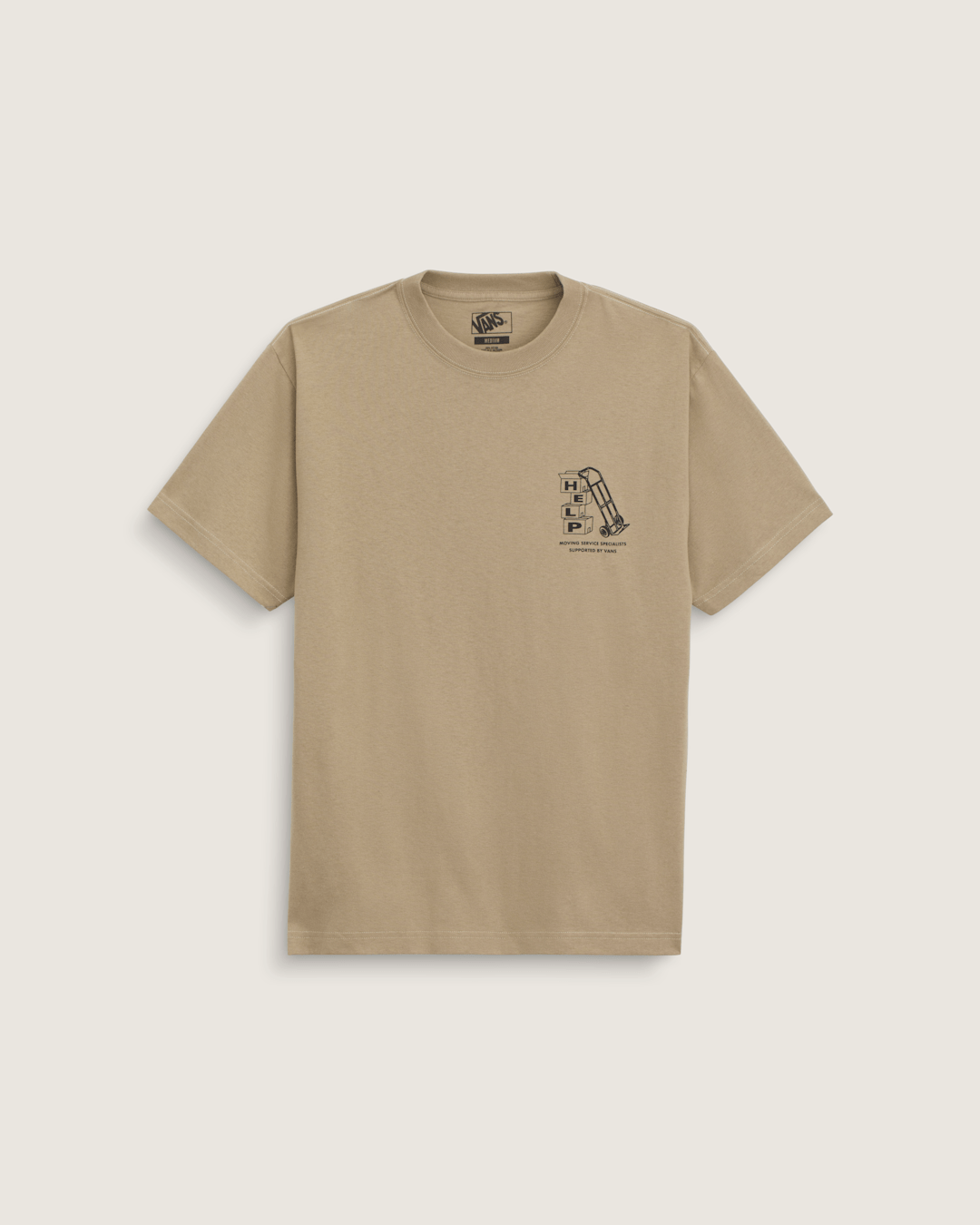 Vans Moving Co T-Shirt in Bay Leaf Brown