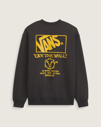 Vans Circle Bones Formula Crew Sweatshirt in Black
