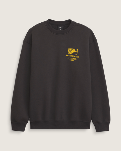 Vans Circle Bones Formula Crew Sweatshirt in Black