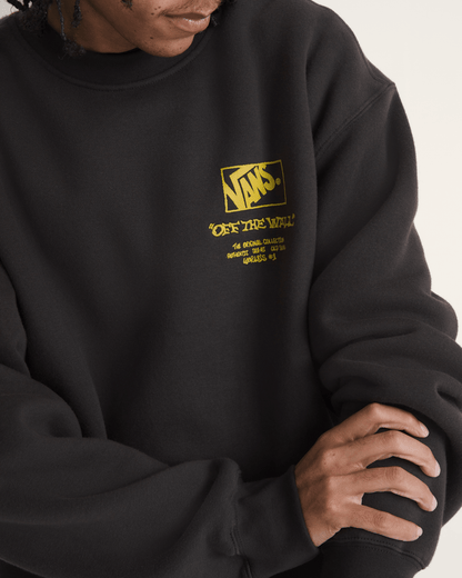 Vans Circle Bones Formula Crew Sweatshirt in Black