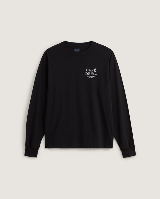 Vans Cafe Vans Long Sleeve T-Shirt in Black