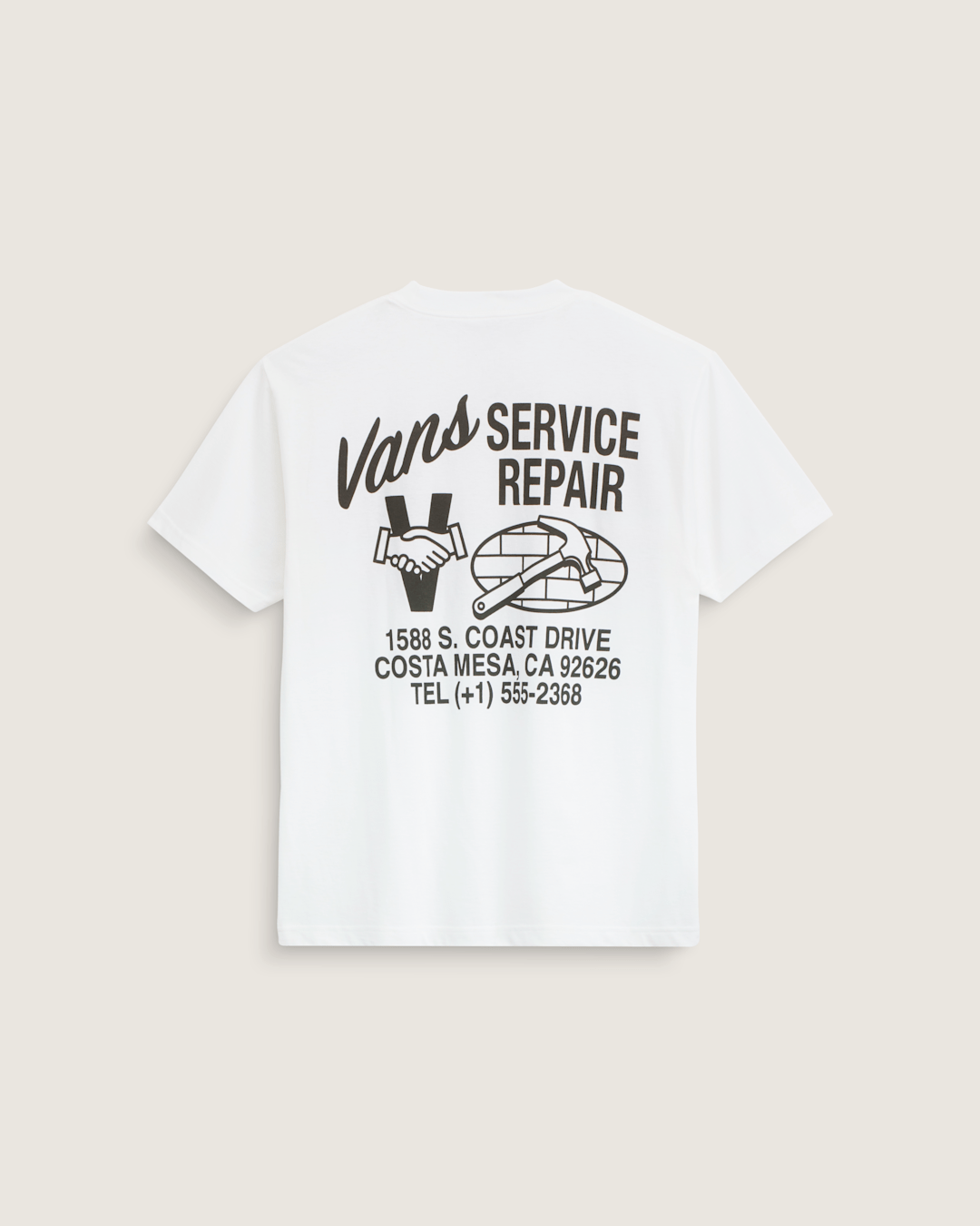 Vans Service Repair T-Shirt in White