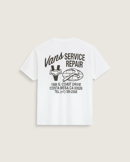 Vans Service Repair T-Shirt in White