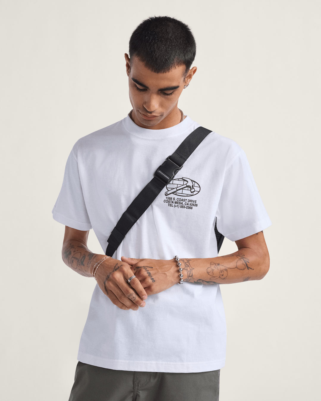 Vans Service Repair T-Shirt in White