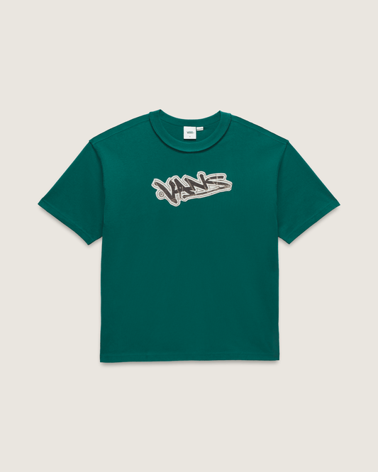 Vans Premium Short Sleeve T-Shirt in Rain Forest Green