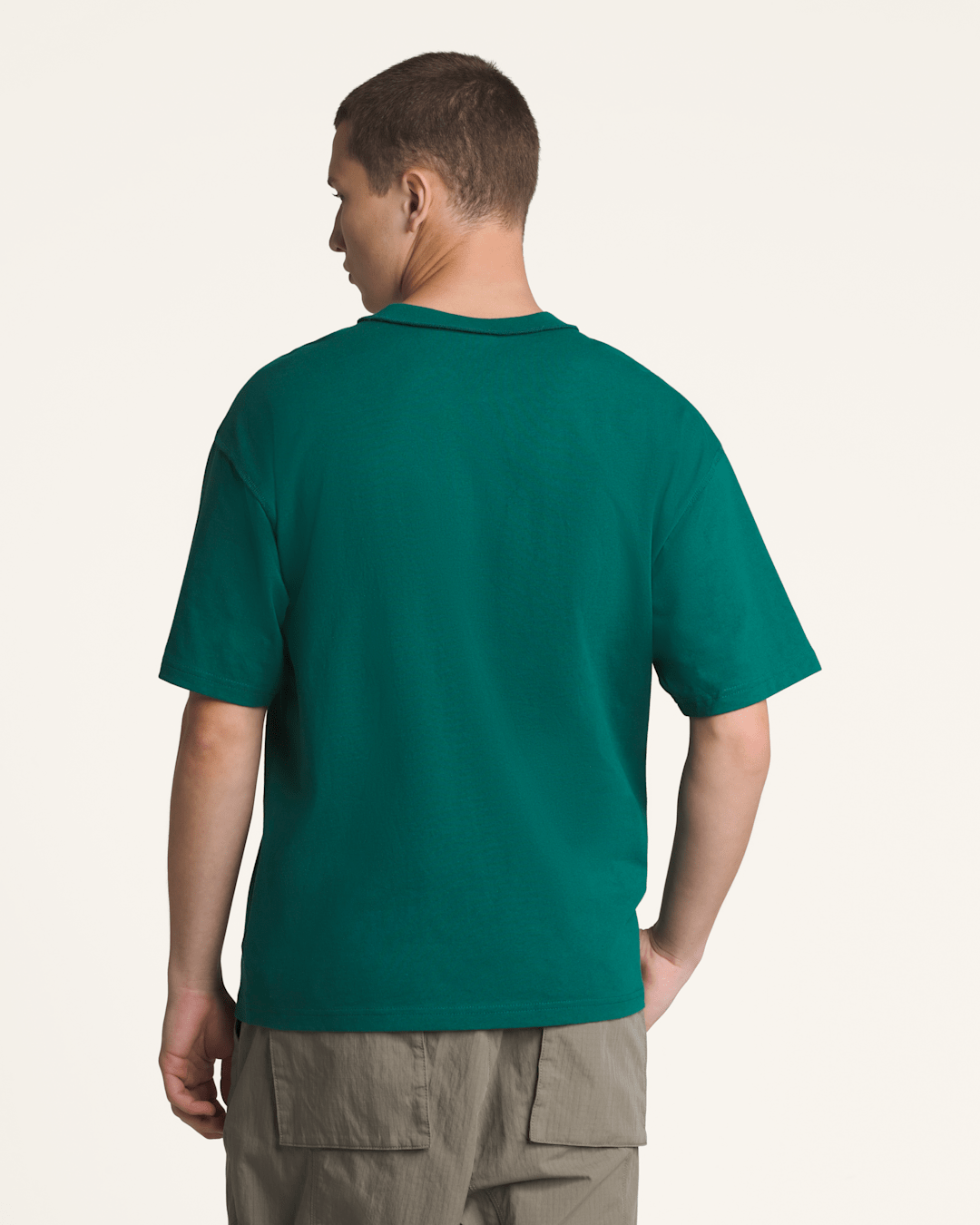 Vans Premium Short Sleeve T-Shirt in Rain Forest Green