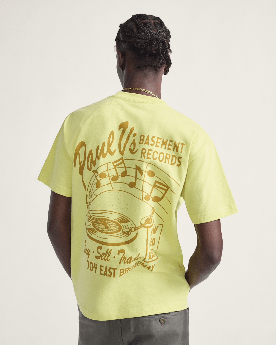 Vans Paul Vs T-Shirt in Canary Yellow