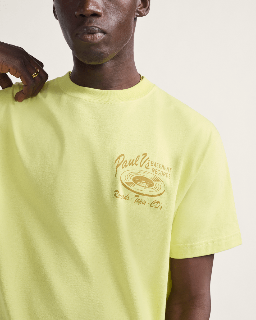 Vans Paul Vs T-Shirt in Canary Yellow