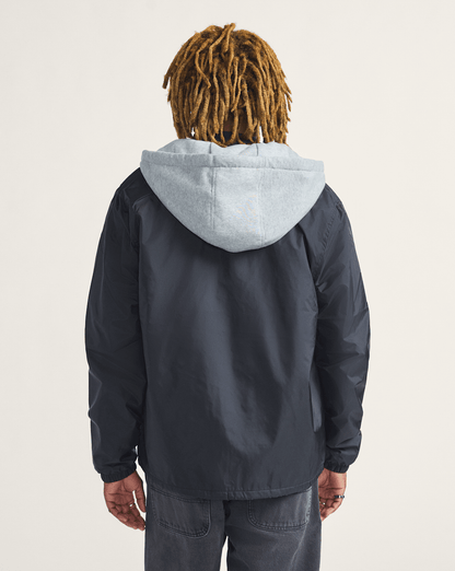 Vans Riley Hooded Coach's Jacket in Black