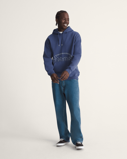 Vans Olde Tymes Pullover Hoodie in Deep Twilight Blue