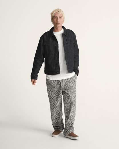 Vans Premium Mcavoy Lined Trucker Jacket in Rinse Black