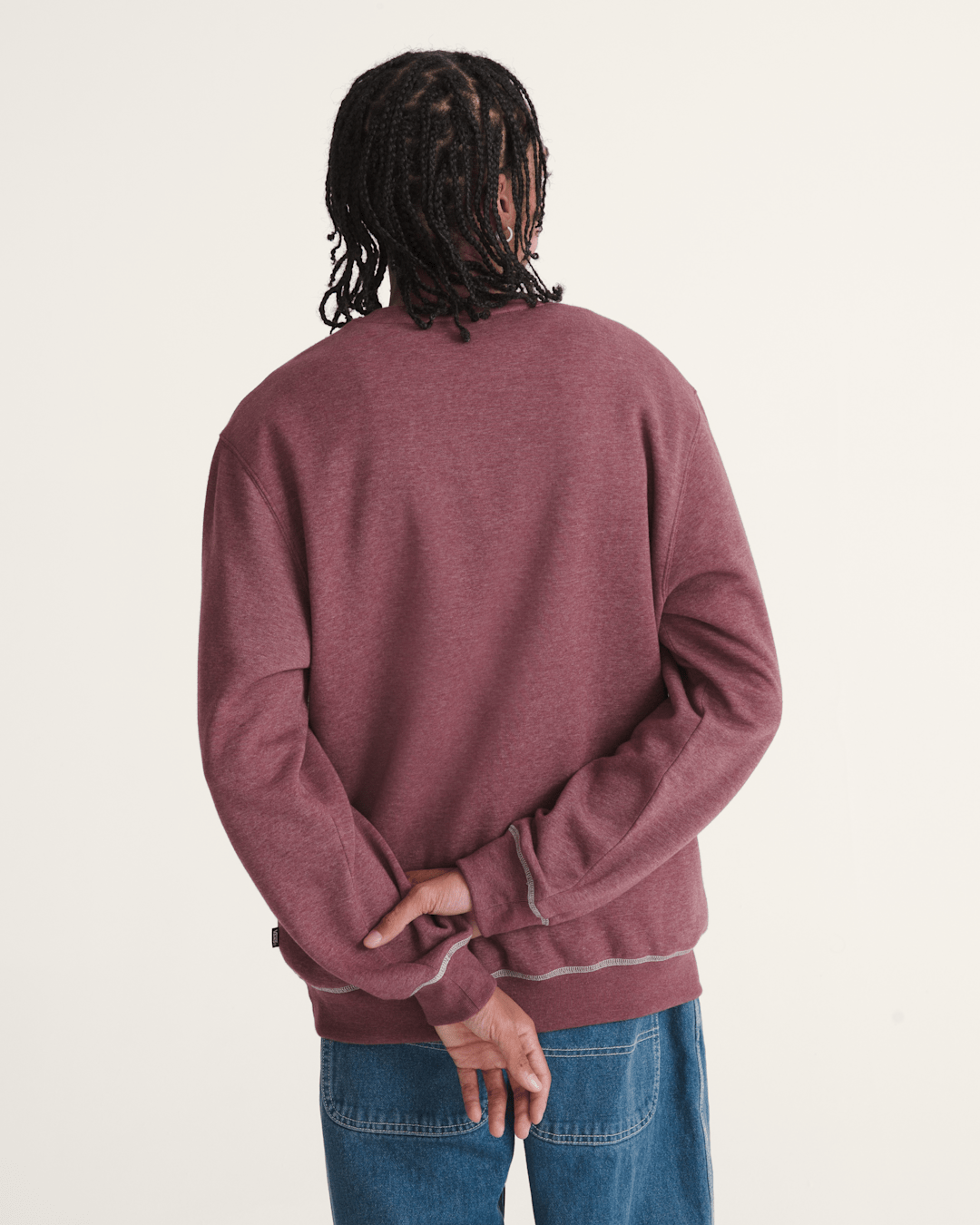 Vans Vans 66 Crew Sweatshirt in Port Royale Red