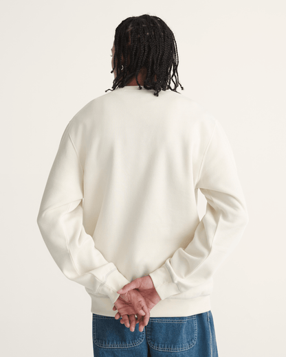 Vans Vans 66 Crew Sweatshirt in Turtledove White