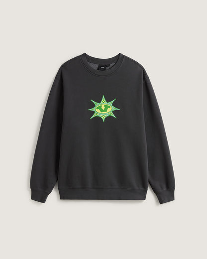 Vans Star Checker Crew Sweatshirt in Black
