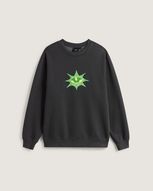 Vans Star Checker Crew Sweatshirt in Black