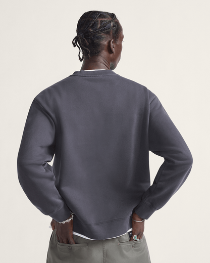 Vans Star Checker Crew Sweatshirt in Black