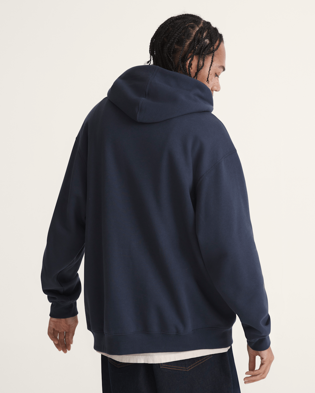 Vans Scripted Vans Pullover Hoodie in Parisian Night Blue