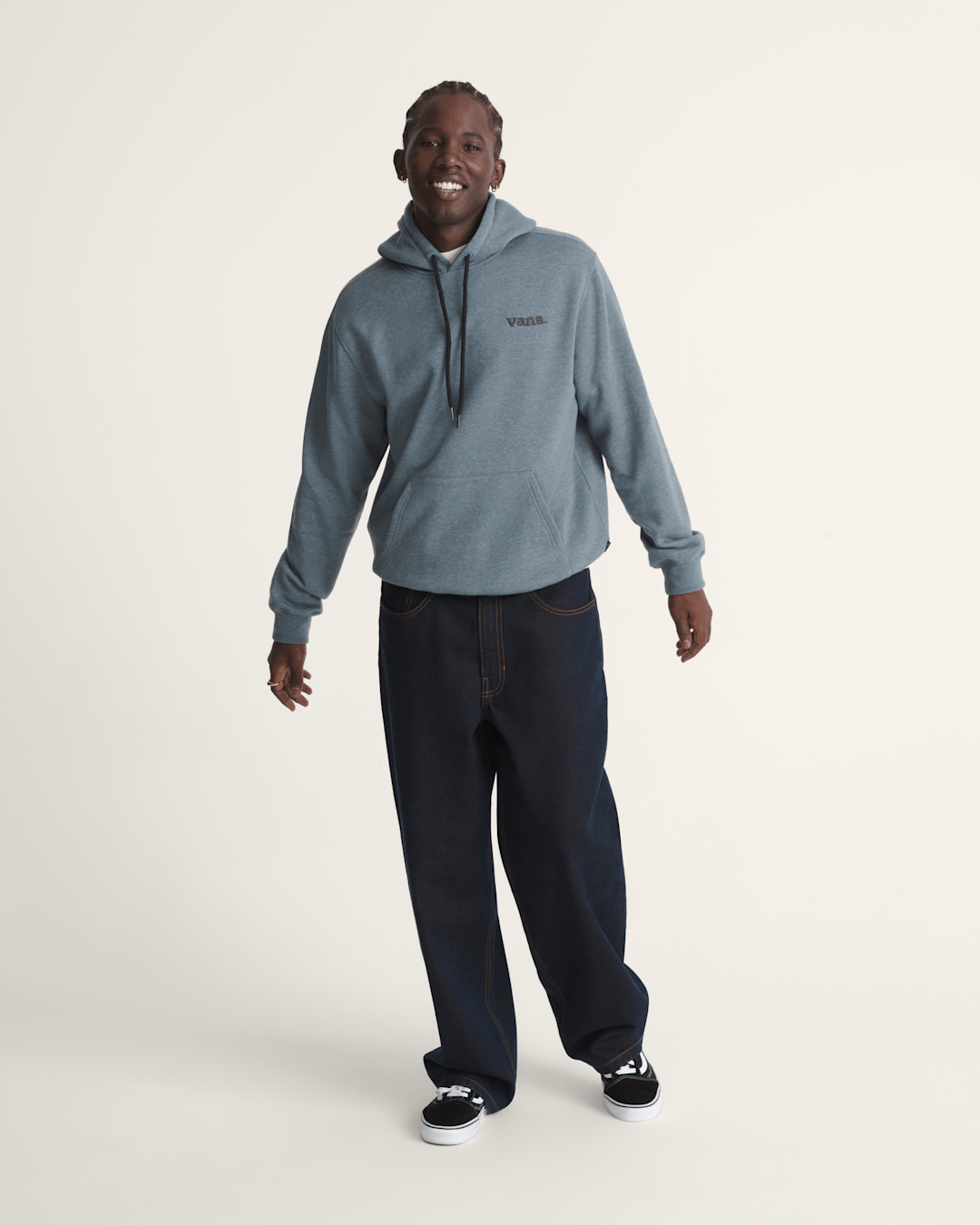 Vans Vans 66 Pullover Sweatshirt in Stormy Weather Black