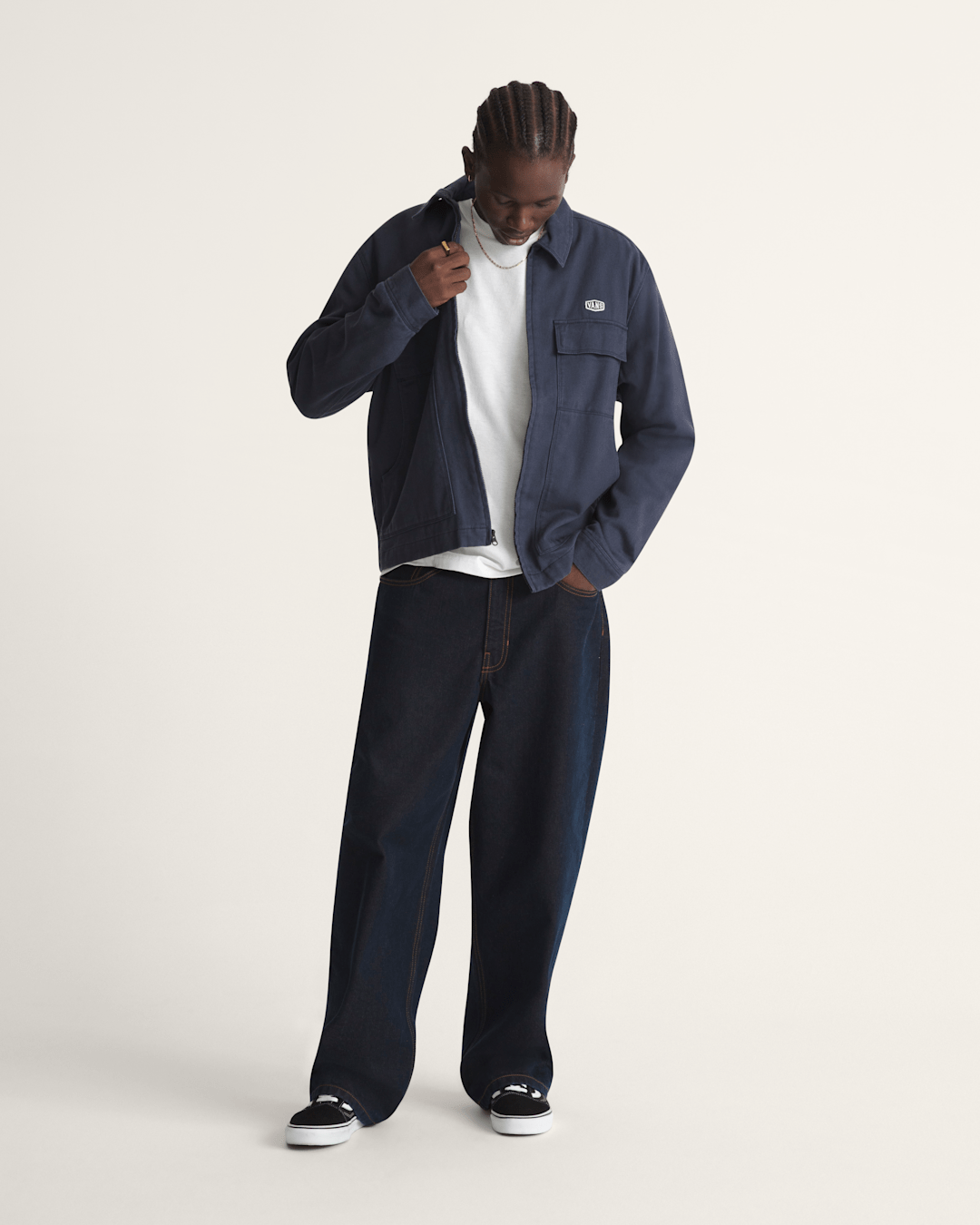 Vans Mcavoy Station Jacket in Parisian Night Blue