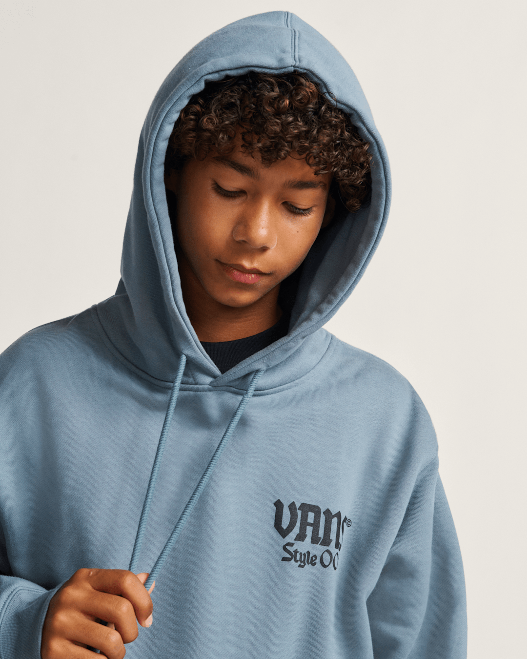 Vans Style 001 Pullover Hoodie in Stormy Weather Blue