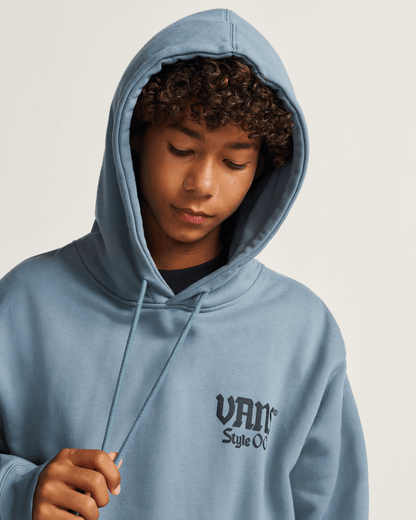 Vans Style 001 Pullover Hoodie in Stormy Weather Blue