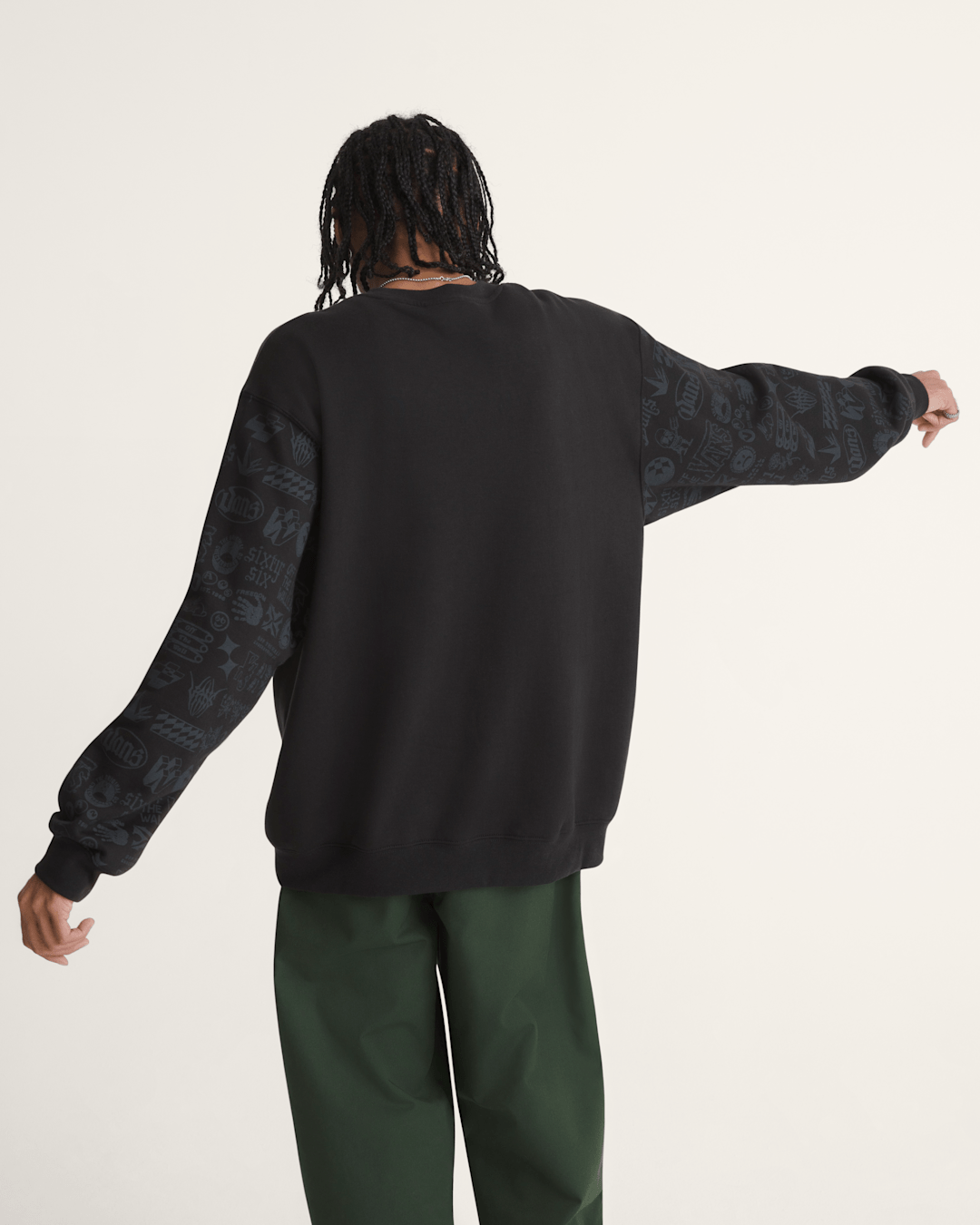 Vans Mixed Lot Crew Sweatshirt in Black