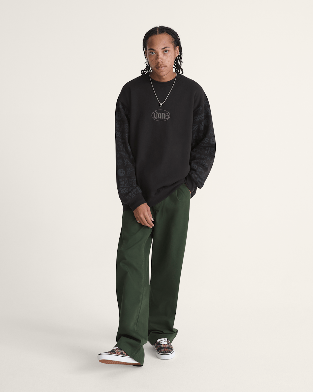 Vans Mixed Lot Crew Sweatshirt in Black