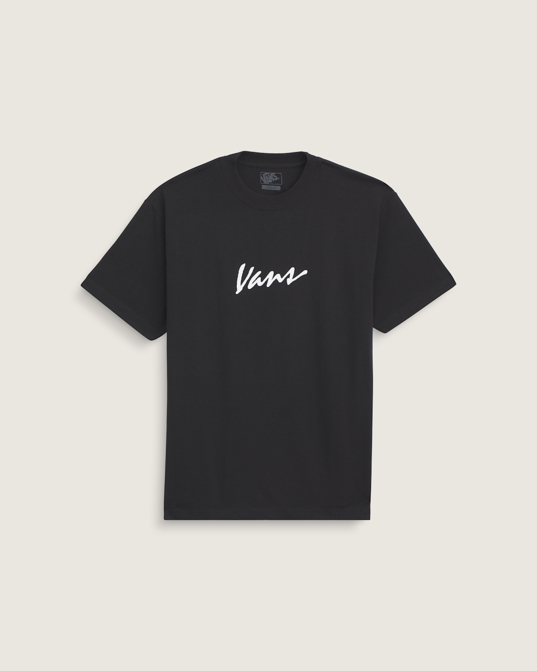 Vans Classic Script T-Shirt in Black / White