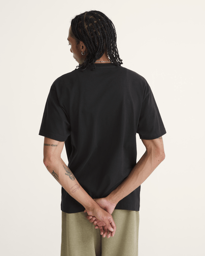 Vans Classic Script T-Shirt in Black / White