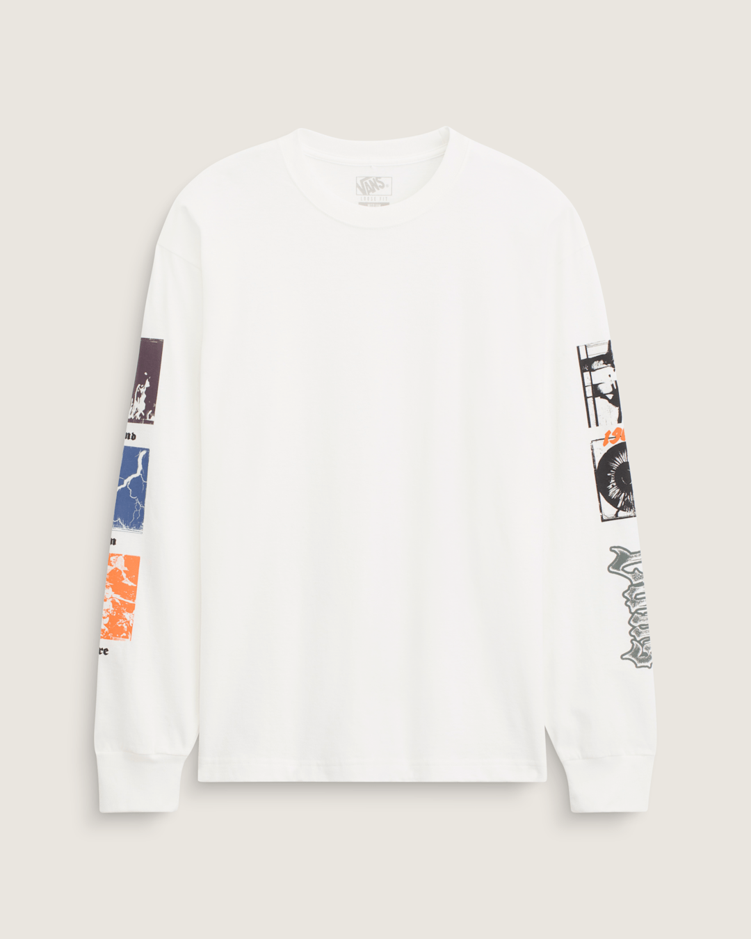 Vans Stormcast Long Sleeve T-Shirt in Marshmallow White