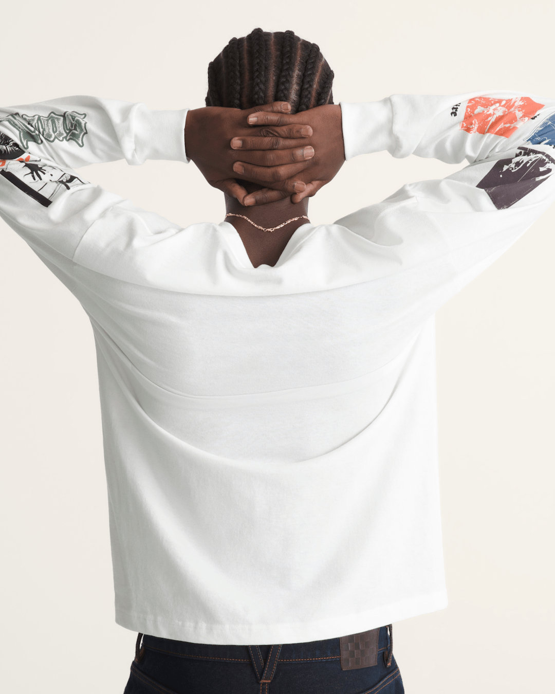 Vans Stormcast Long Sleeve T-Shirt in Marshmallow White