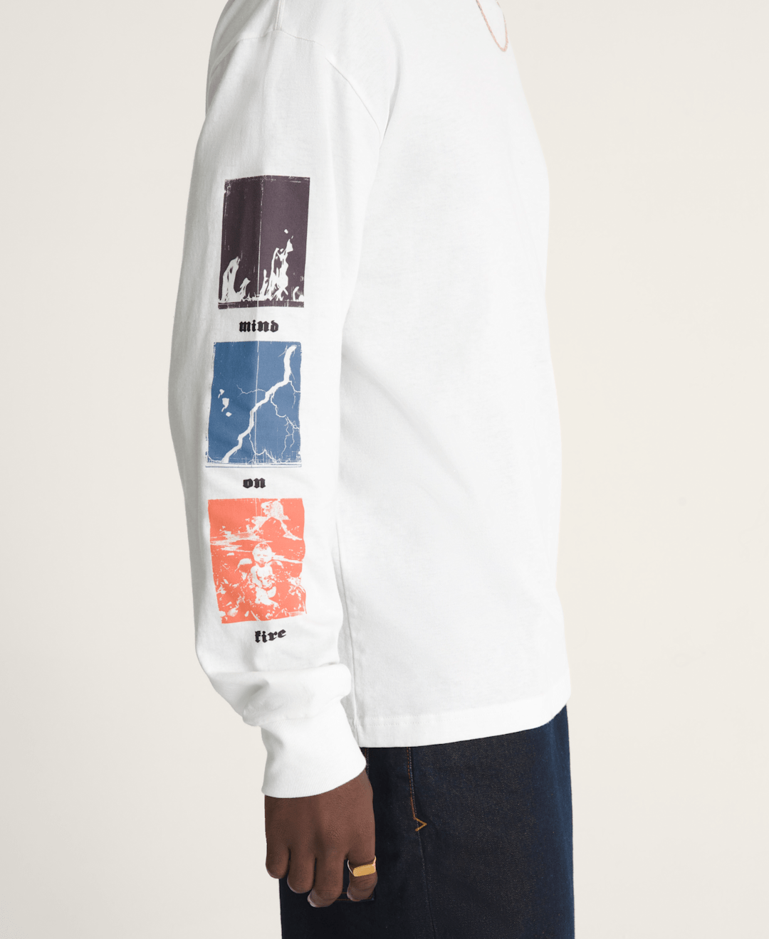 Vans Stormcast Long Sleeve T-Shirt in Marshmallow White