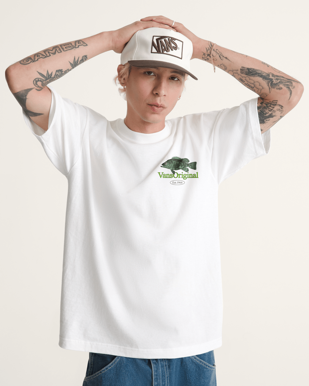 Vans Bait and Tackle T-Shirt in White