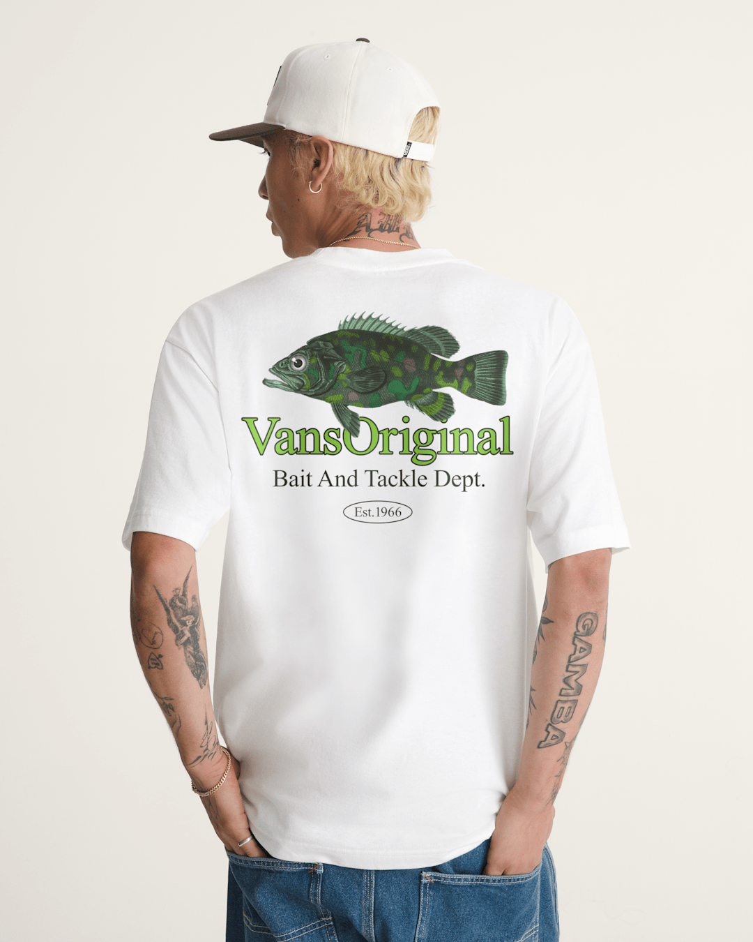 Vans Bait and Tackle T-Shirt in White